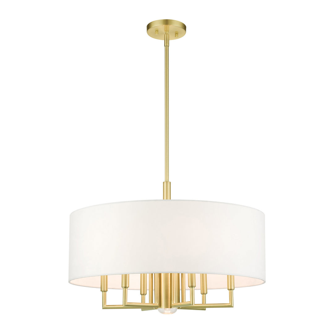 Livex Meridian 49376-12 Chandelier Light - Satin Brass