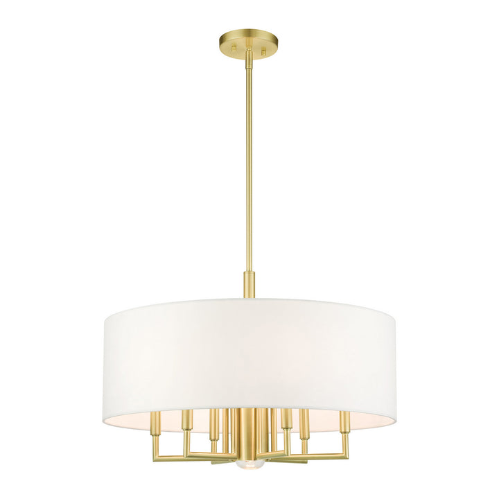 Livex Meridian 49376-12 Chandelier Light - Satin Brass