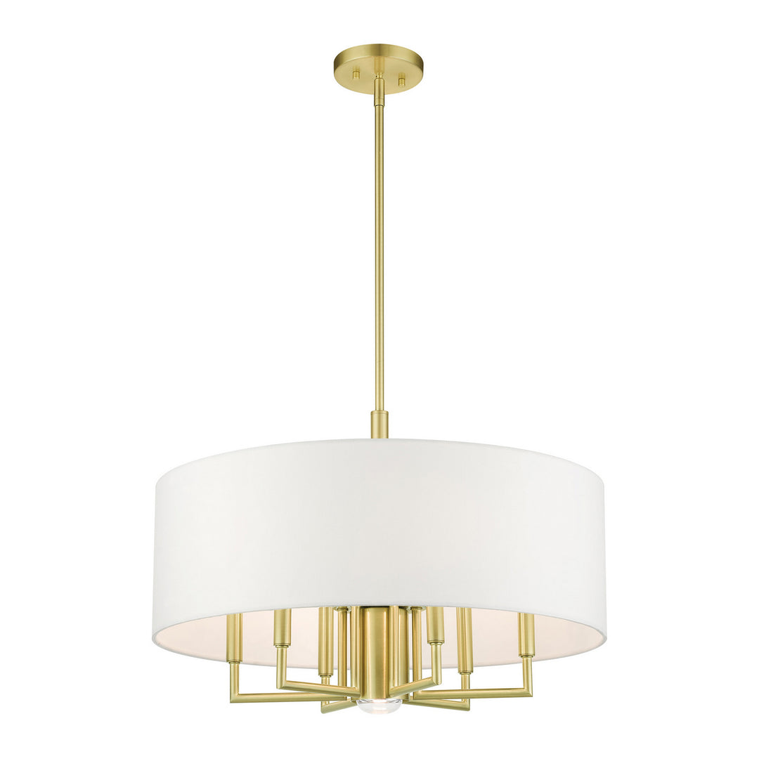 Livex Meridian 49376-12 Chandelier Light - Satin Brass