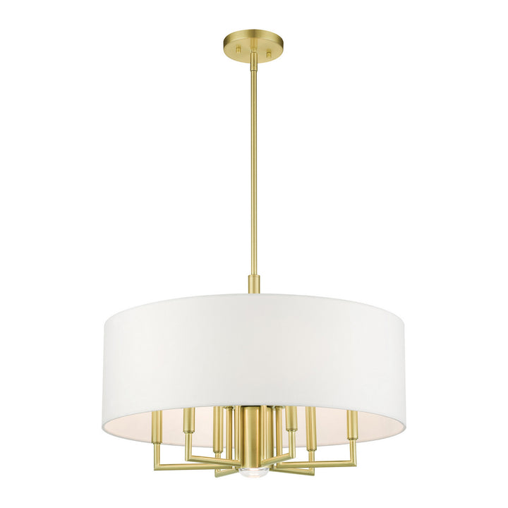Livex Meridian 49376-12 Chandelier Light - Satin Brass