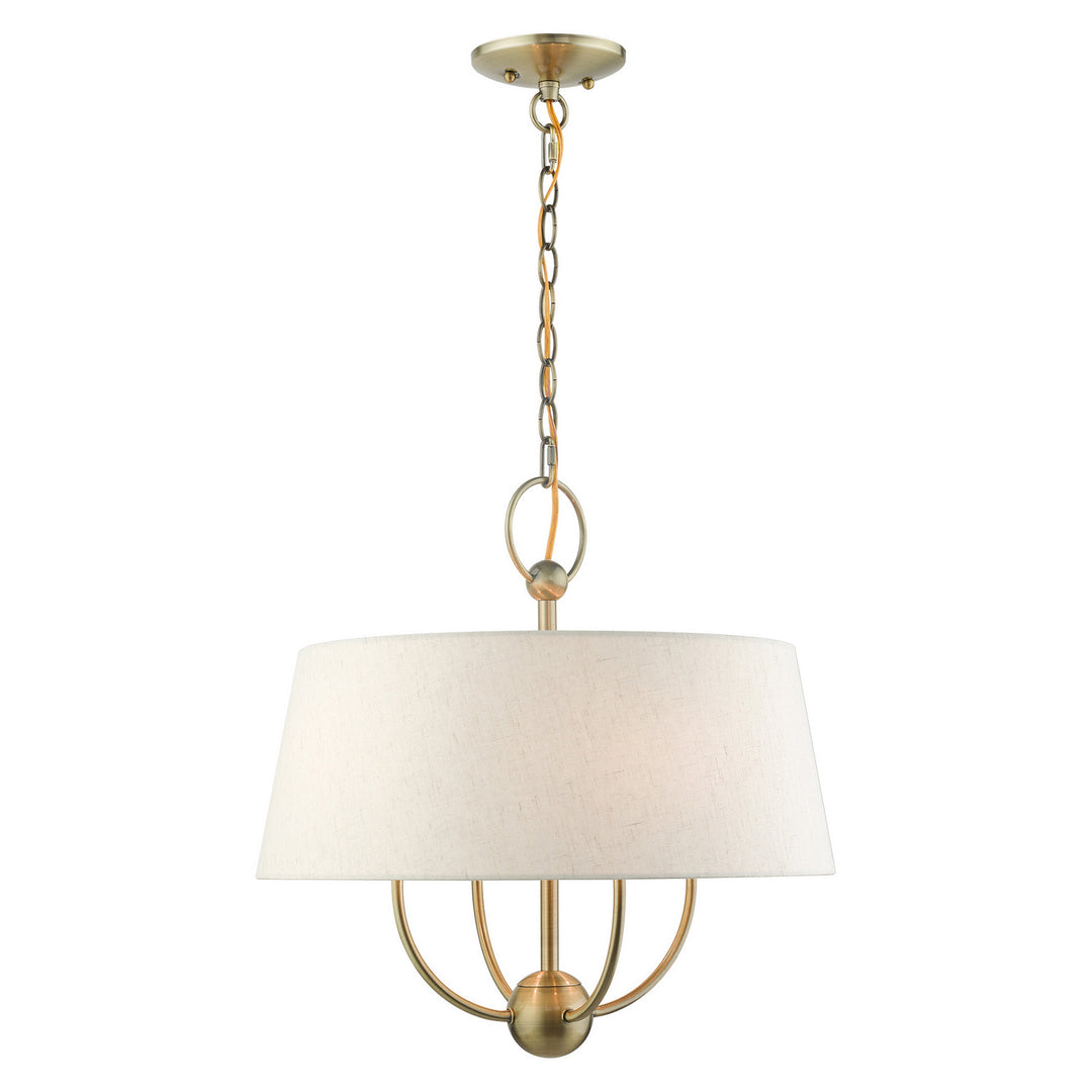 Livex Cartwright 49444-01 Chandelier Light - Antique Brass
