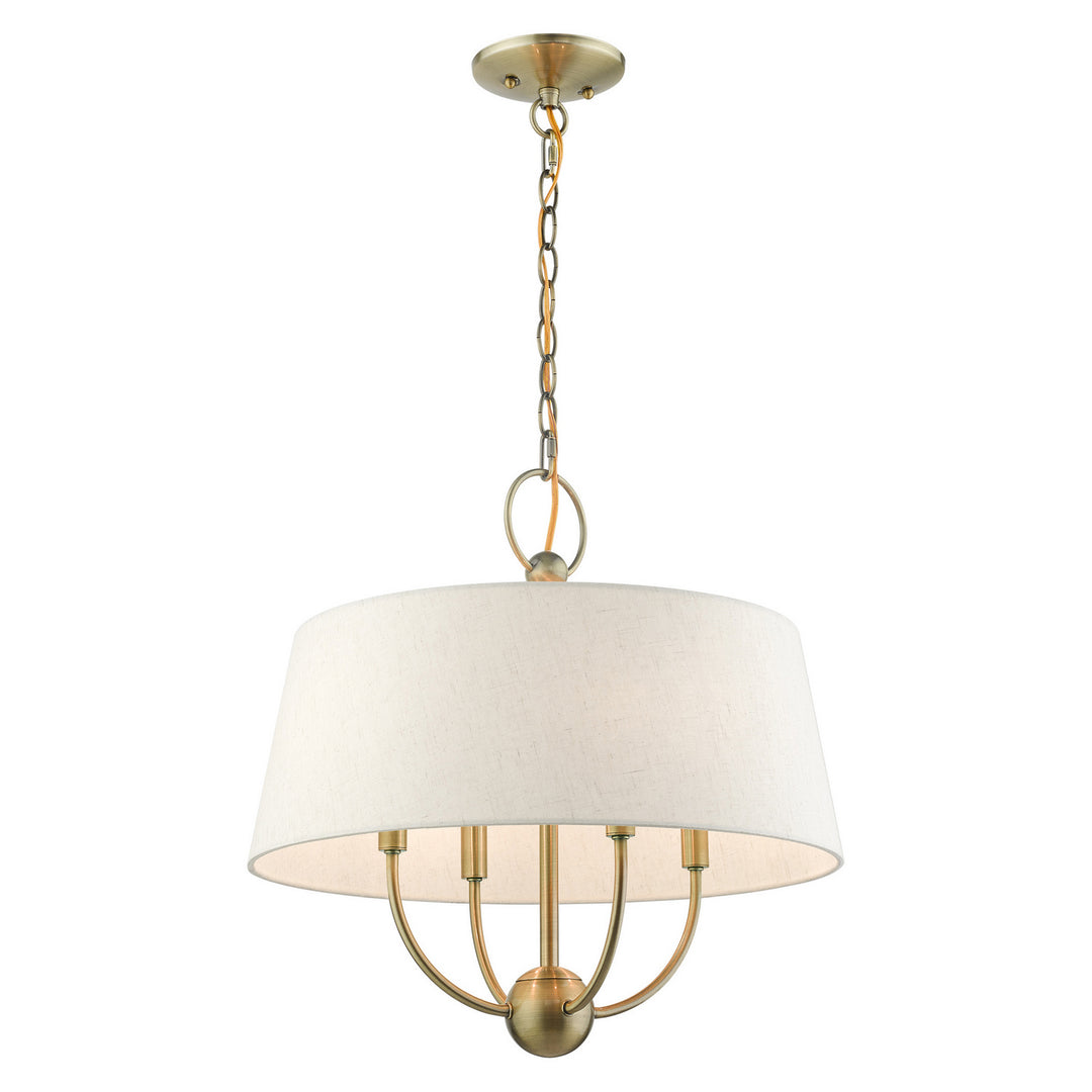 Livex Cartwright 49444-01 Chandelier Light - Antique Brass