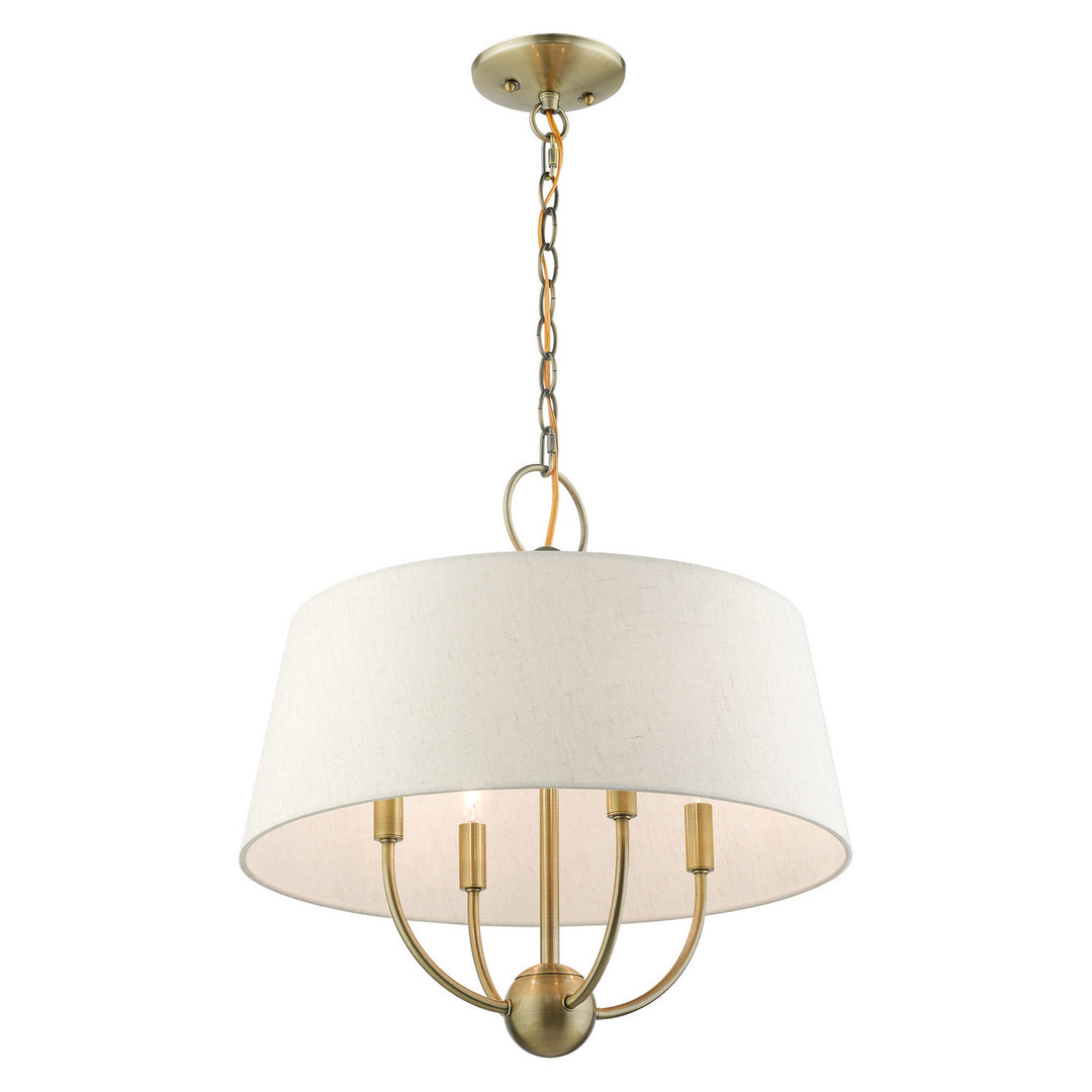 Livex Cartwright 49444-01 Chandelier Light - Antique Brass