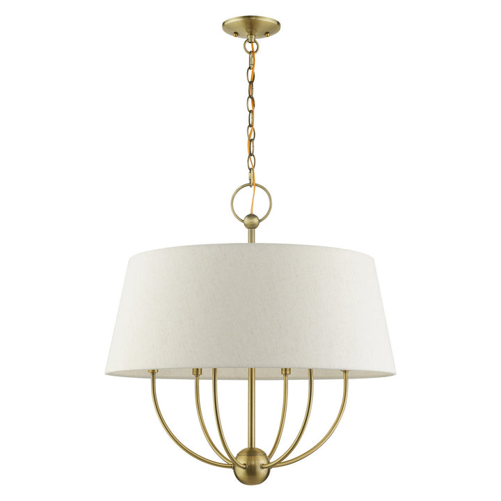 Livex Cartwright 49446-01 Chandelier Light - Antique Brass