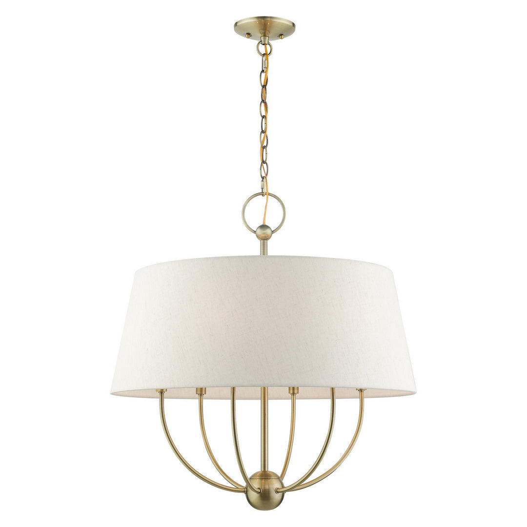Livex Cartwright 49446-01 Chandelier Light - Antique Brass