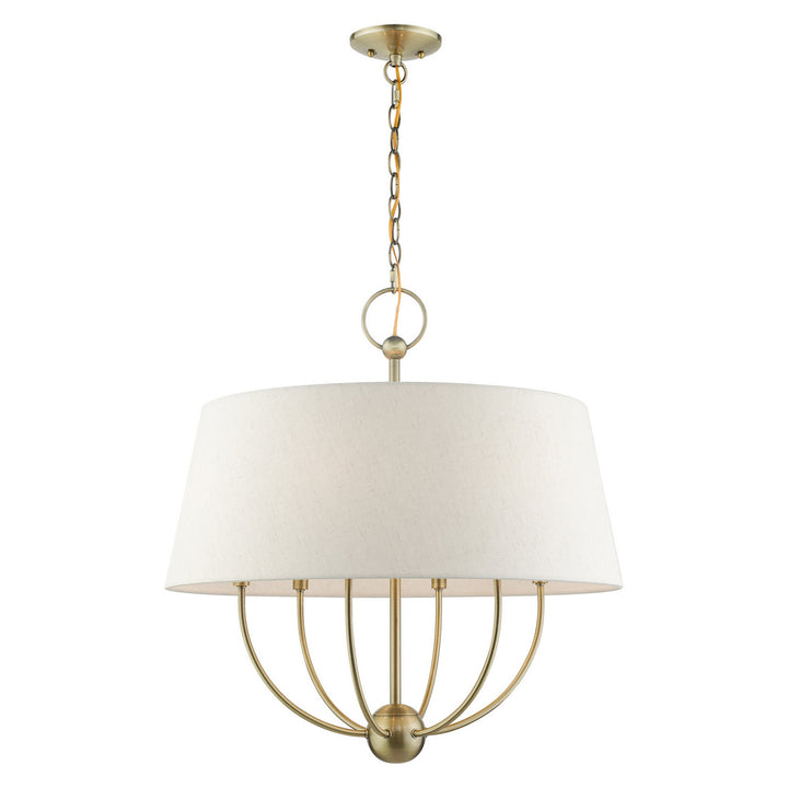 Livex Cartwright 49446-01 Chandelier Light - Antique Brass