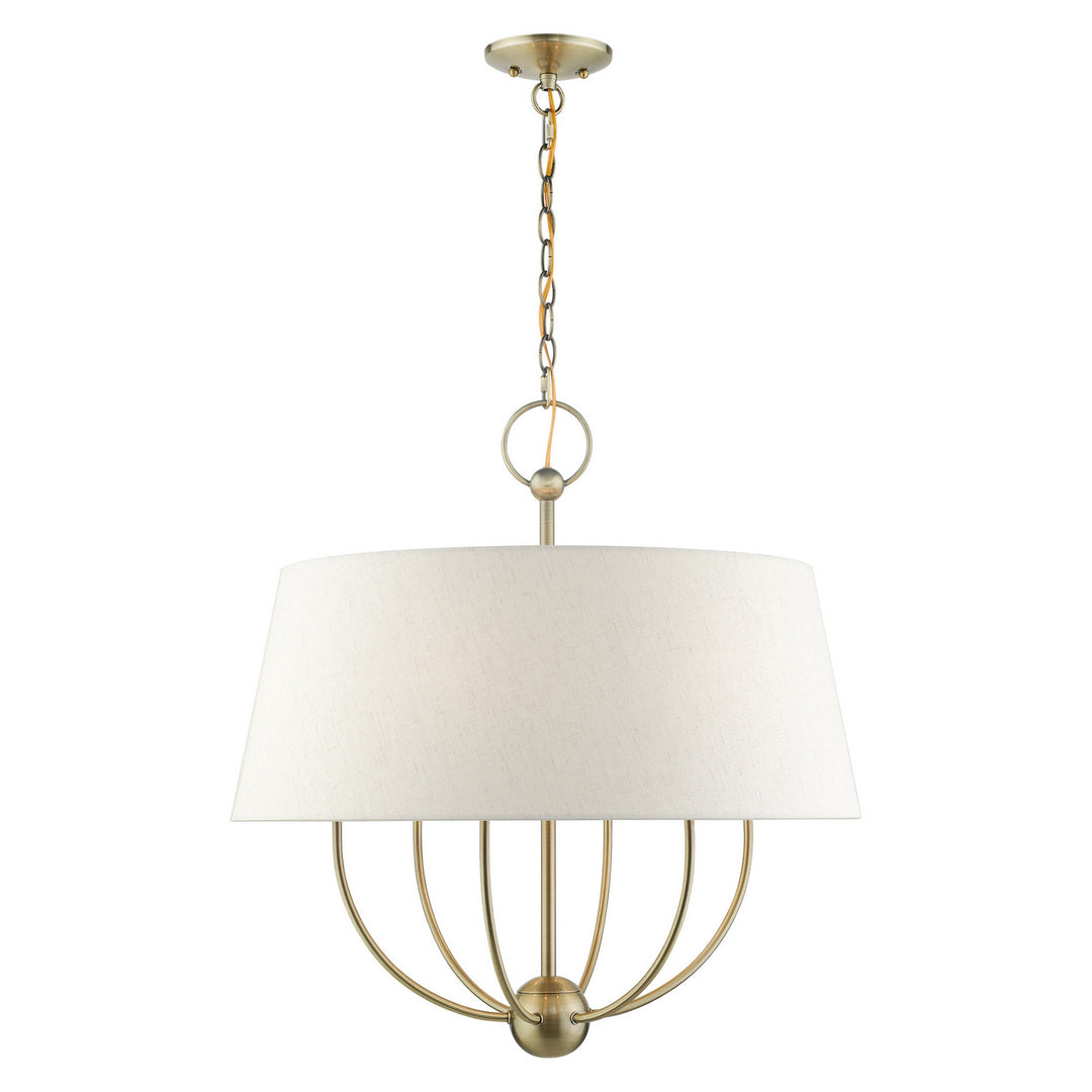 Livex Cartwright 49446-01 Chandelier Light - Antique Brass