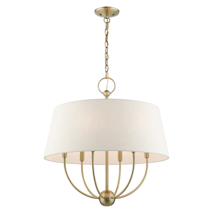 Livex Cartwright 49446-01 Chandelier Light - Antique Brass