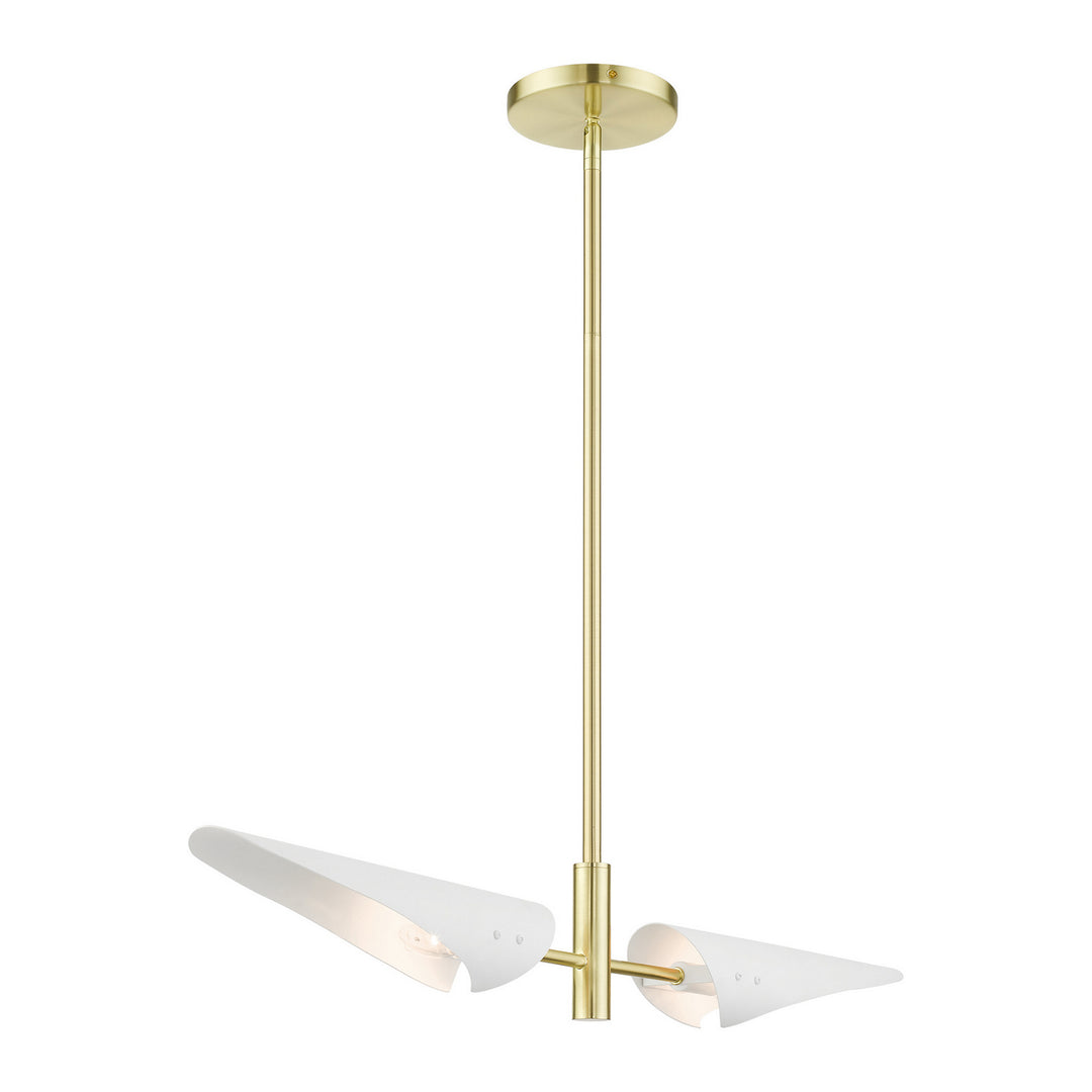 Livex Capistrano 49492-12 Pendant Light - Satin Brass