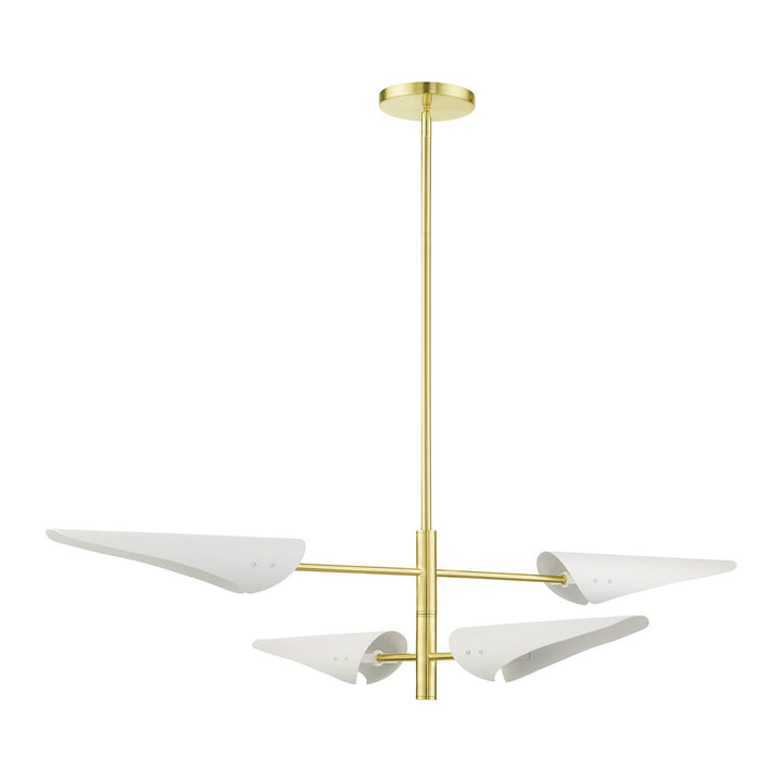 Livex Capistrano 49494-12 Pendant Light - Satin Brass