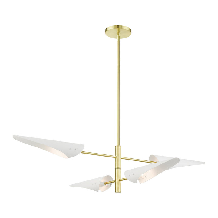 Livex Capistrano 49494-12 Pendant Light - Satin Brass