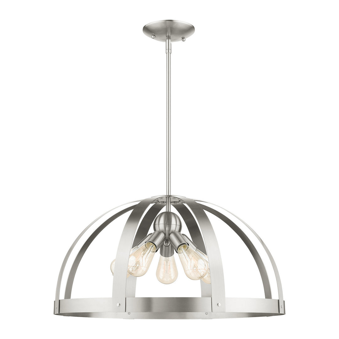 Livex Stoneridge 49645-91 Pendant Light - Brushed Nickel
