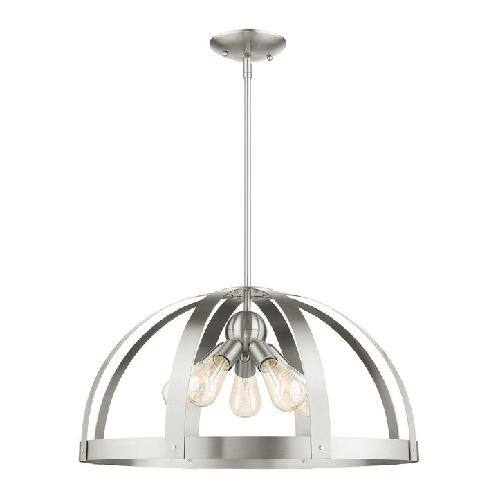 Livex Stoneridge 49645-91 Pendant Light - Brushed Nickel