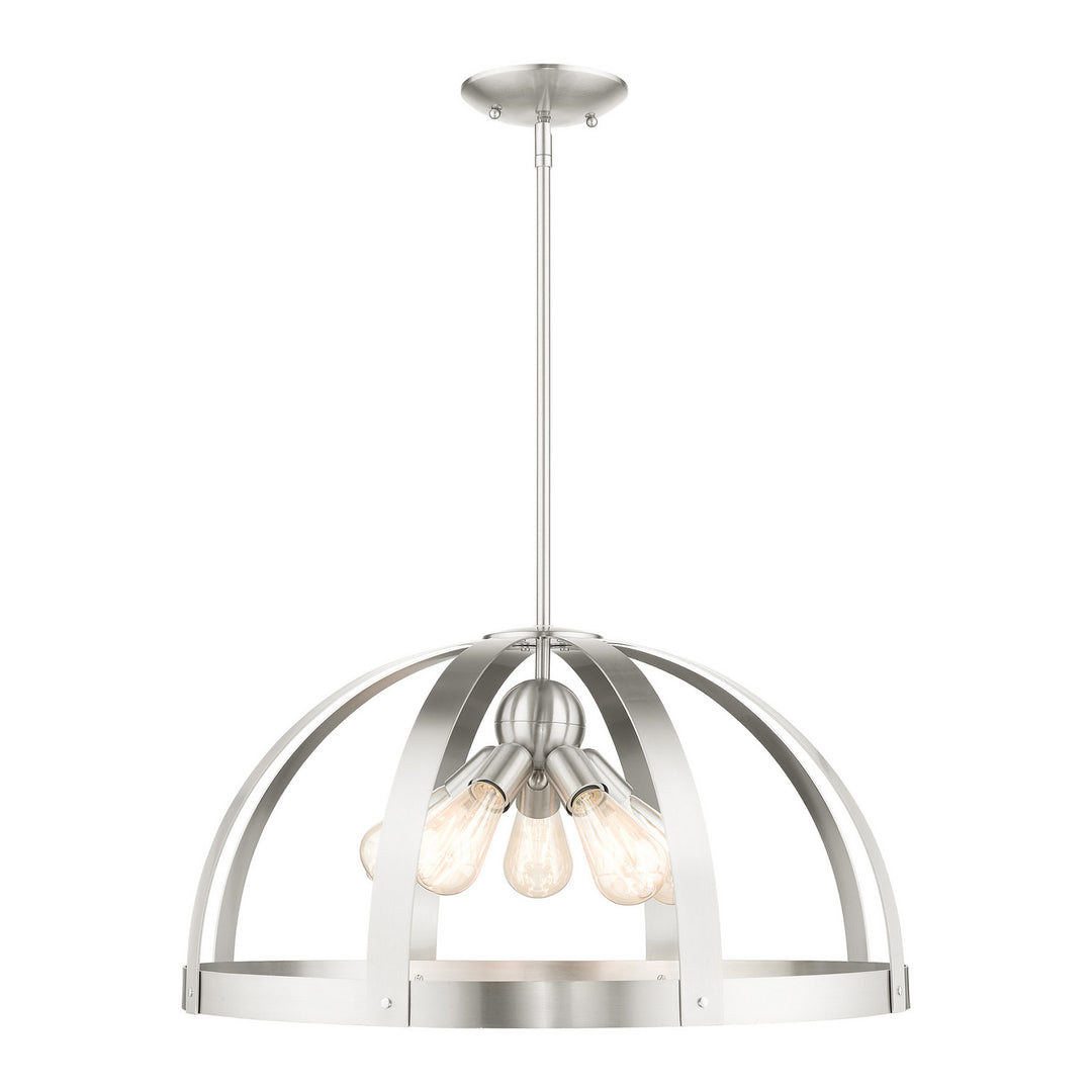 Livex Stoneridge 49645-91 Pendant Light - Brushed Nickel