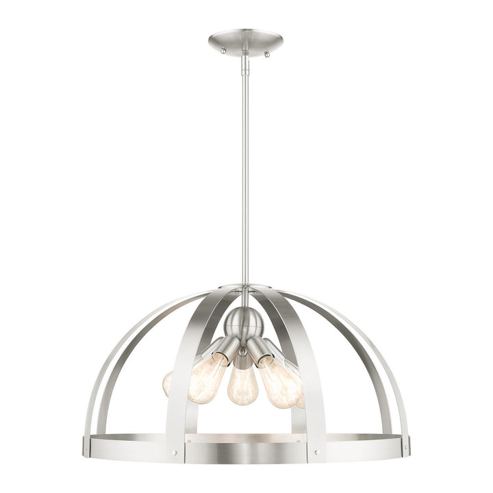 Livex Stoneridge 49645-91 Pendant Light - Brushed Nickel