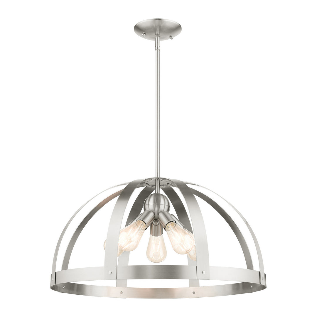 Livex Stoneridge 49645-91 Pendant Light - Brushed Nickel