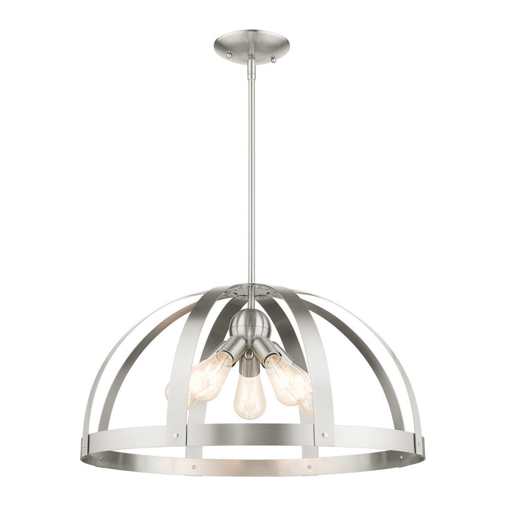 Livex Stoneridge 49645-91 Pendant Light - Brushed Nickel