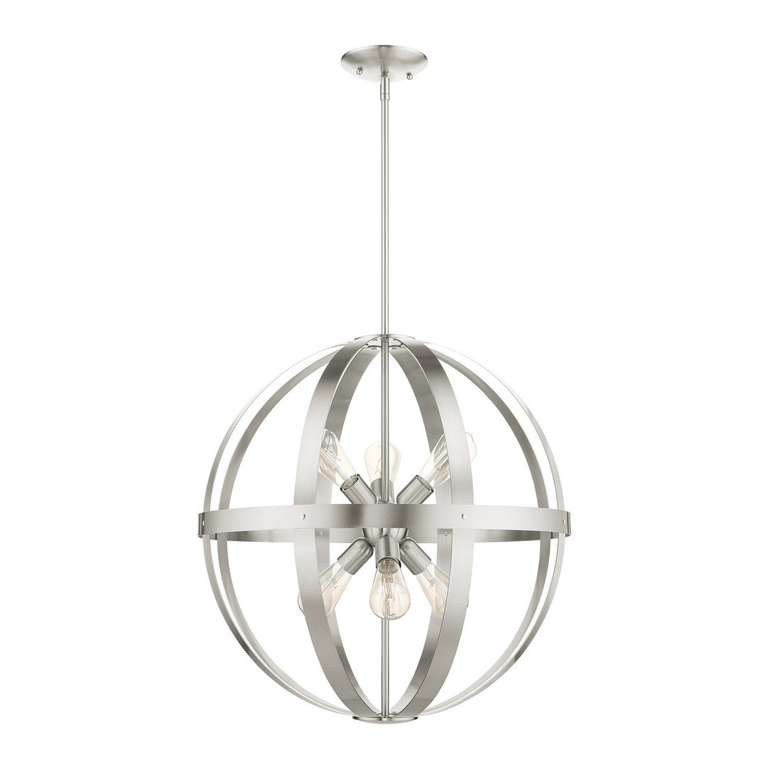 Livex Stoneridge 49646-91 Chandelier Light - Brushed Nickel