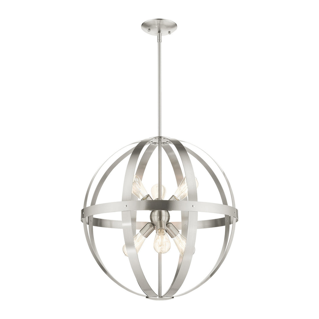 Livex Stoneridge 49646-91 Chandelier Light - Brushed Nickel