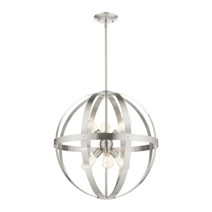 Livex Stoneridge 49646-91 Chandelier Light - Brushed Nickel