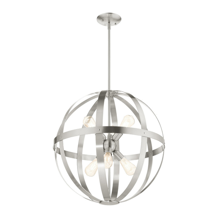 Livex Stoneridge 49646-91 Chandelier Light - Brushed Nickel