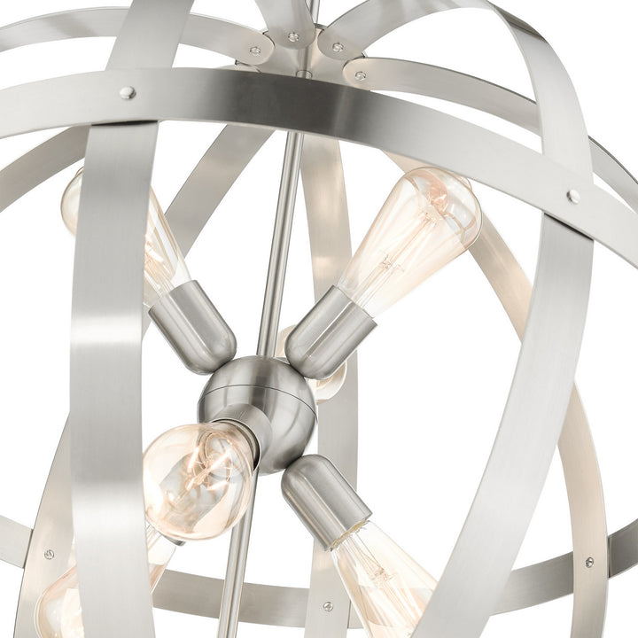 Livex Stoneridge 49646-91 Chandelier Light - Brushed Nickel