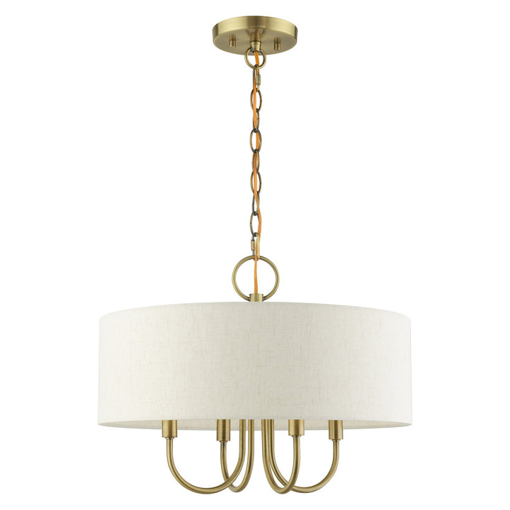 Livex Blossom 49804-01 Chandelier Light - Antique Brass