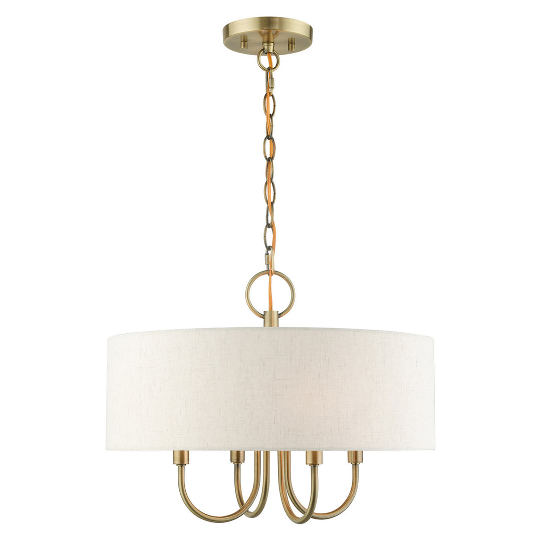 Livex Blossom 49804-01 Chandelier Light - Antique Brass