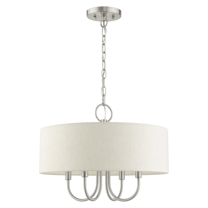 Livex Blossom 49804-91 Chandelier Light - Brushed Nickel