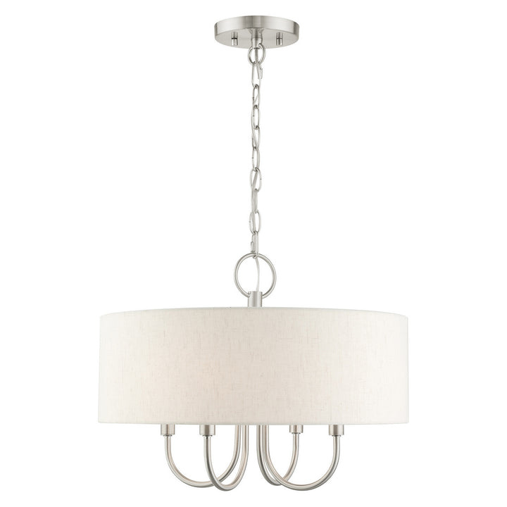 Livex Blossom 49804-91 Chandelier Light - Brushed Nickel