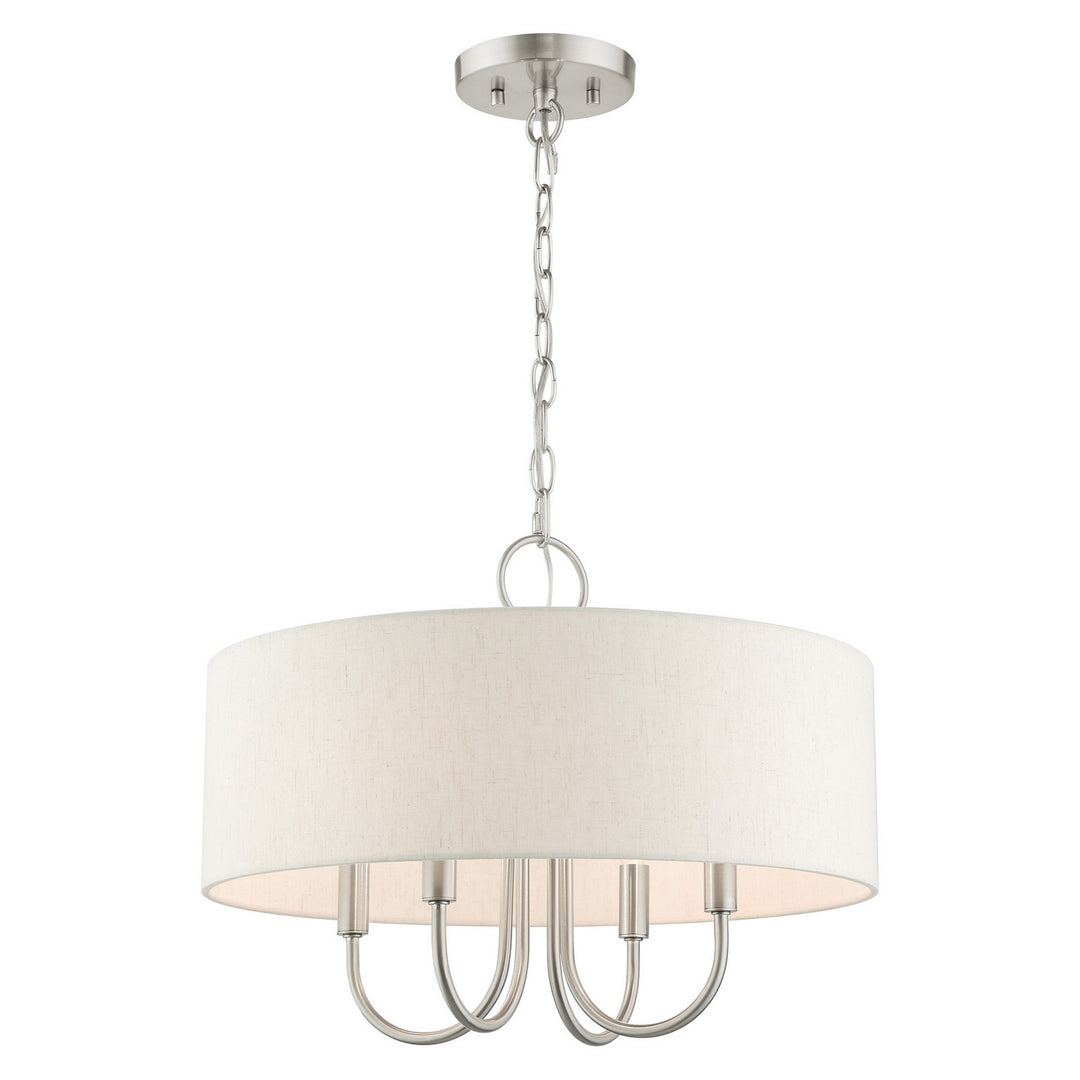 Livex Blossom 49804-91 Chandelier Light - Brushed Nickel