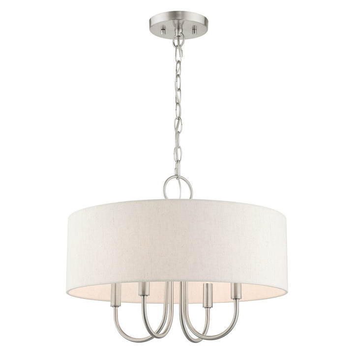 Livex Blossom 49804-91 Chandelier Light - Brushed Nickel