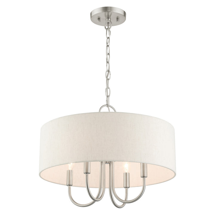 Livex Blossom 49804-91 Chandelier Light - Brushed Nickel