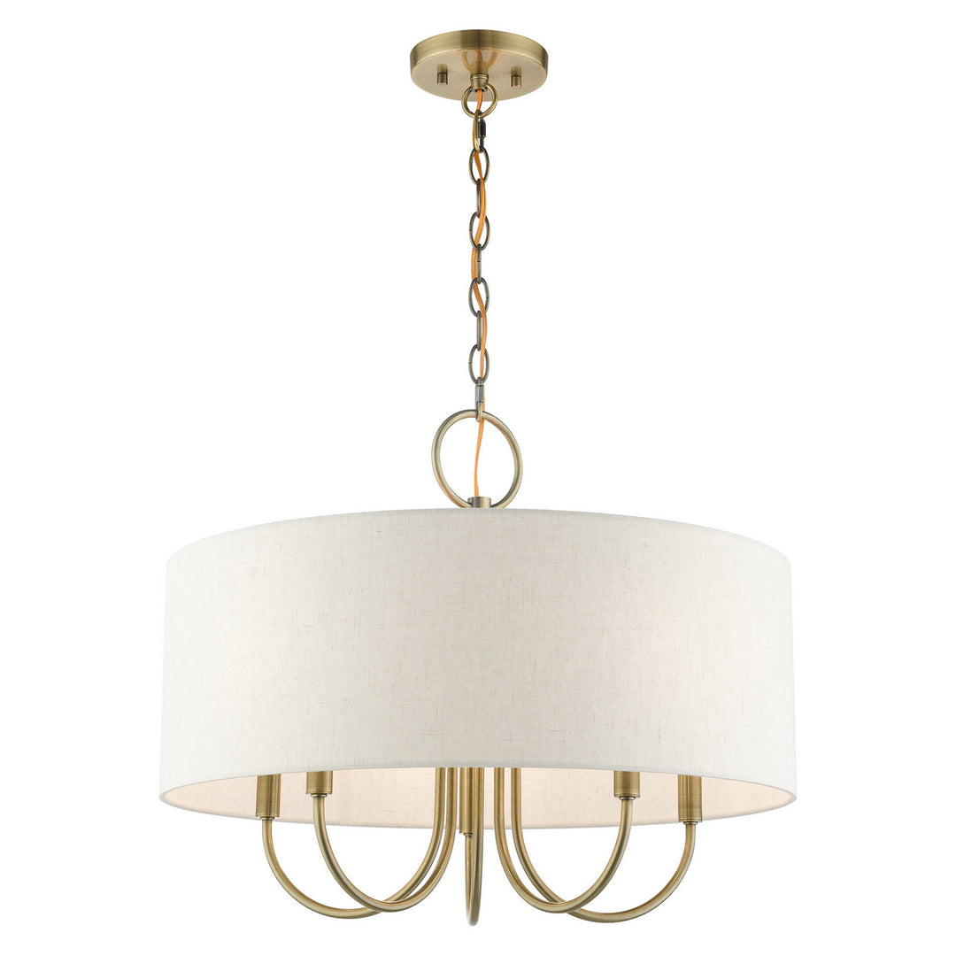 Livex Blossom 49805-01 Chandelier Light - Antique Brass