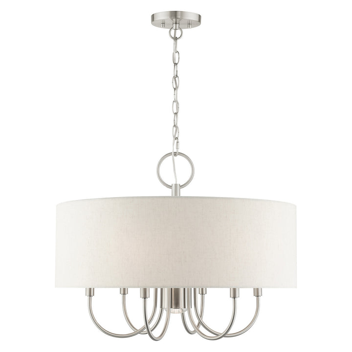 Livex Blossom 49806-91 Chandelier Light - Brushed Nickel