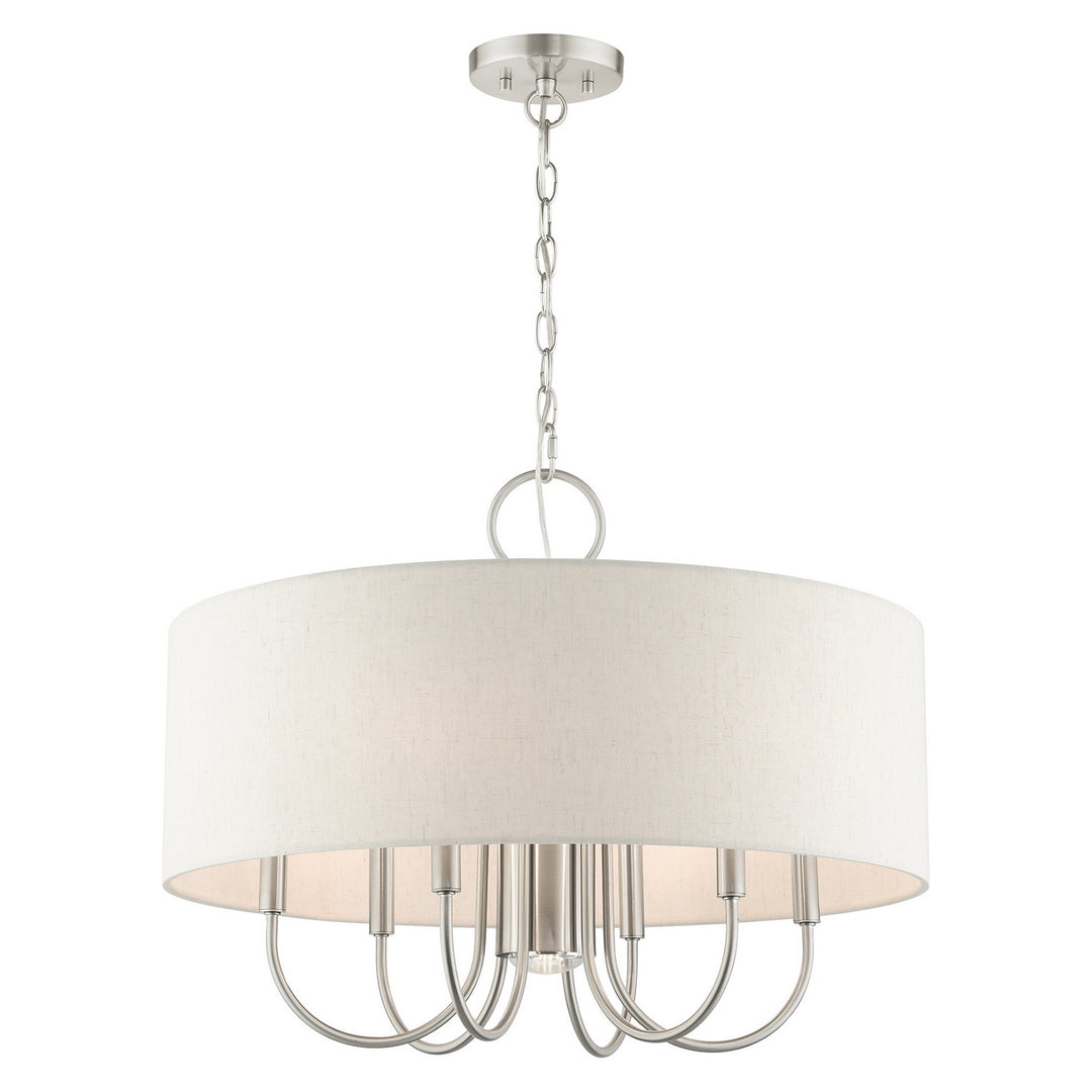 Livex Blossom 49806-91 Chandelier Light - Brushed Nickel