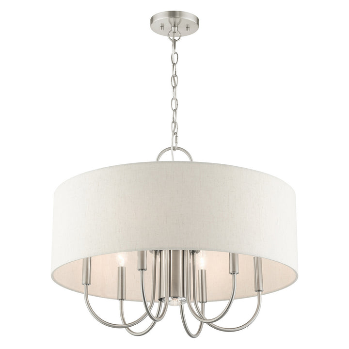 Livex Blossom 49806-91 Chandelier Light - Brushed Nickel