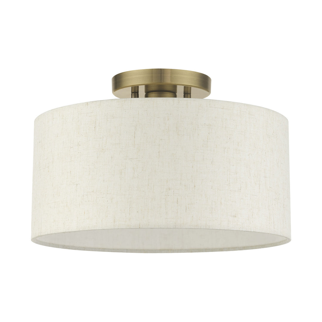 Livex Blossom 49809-01 Ceiling Light - Antique Brass