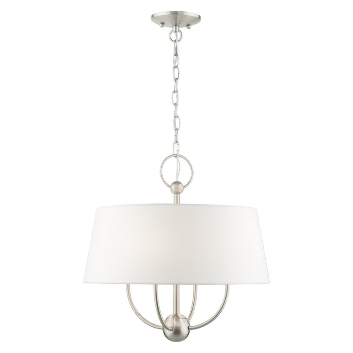 Livex Ridgecrest 49844-91 Chandelier Light - Brushed Nickel