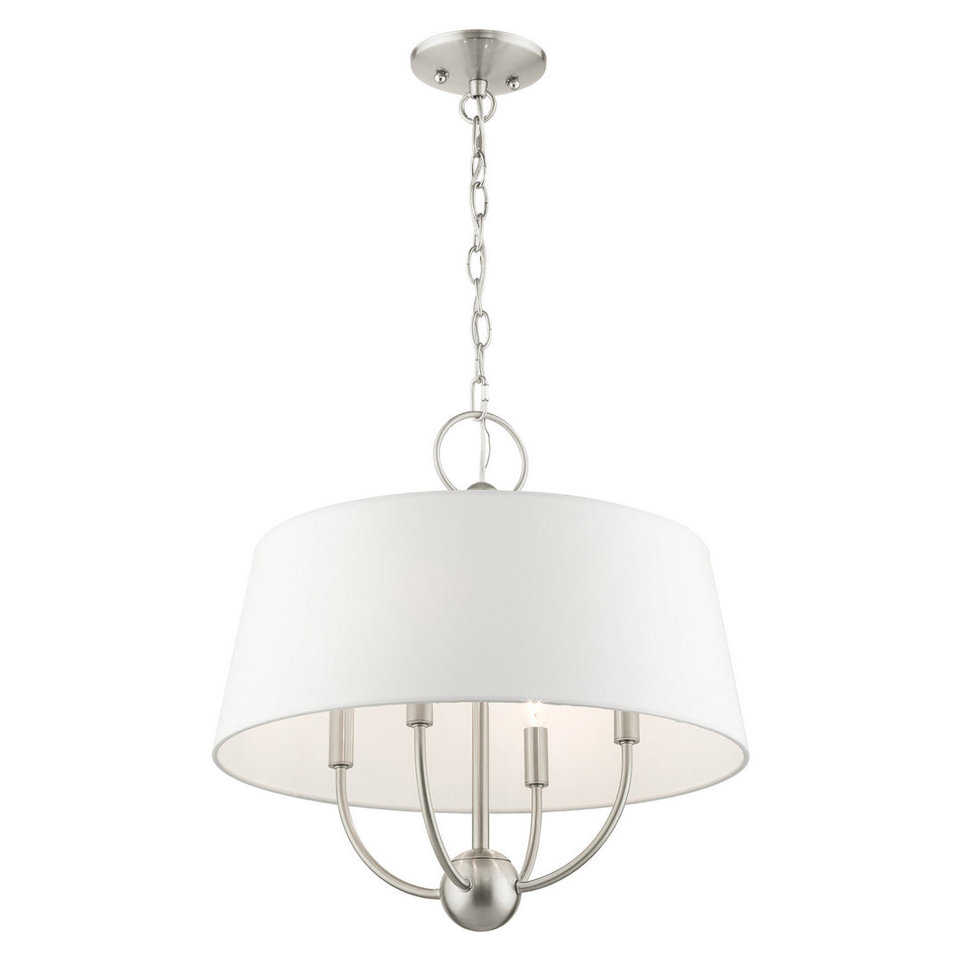 Livex Ridgecrest 49844-91 Chandelier Light - Brushed Nickel