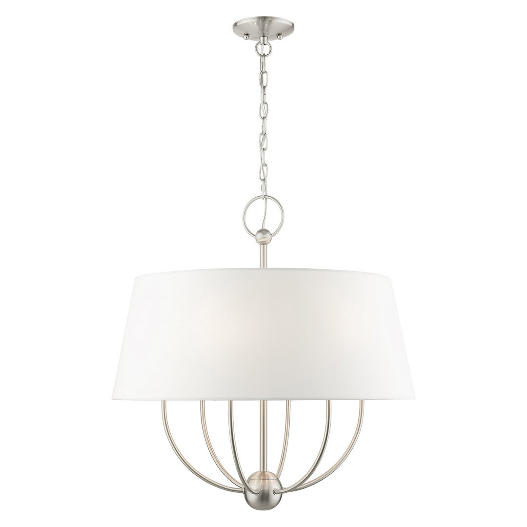 Livex Ridgecrest 49846-91 Chandelier Light - Brushed Nickel