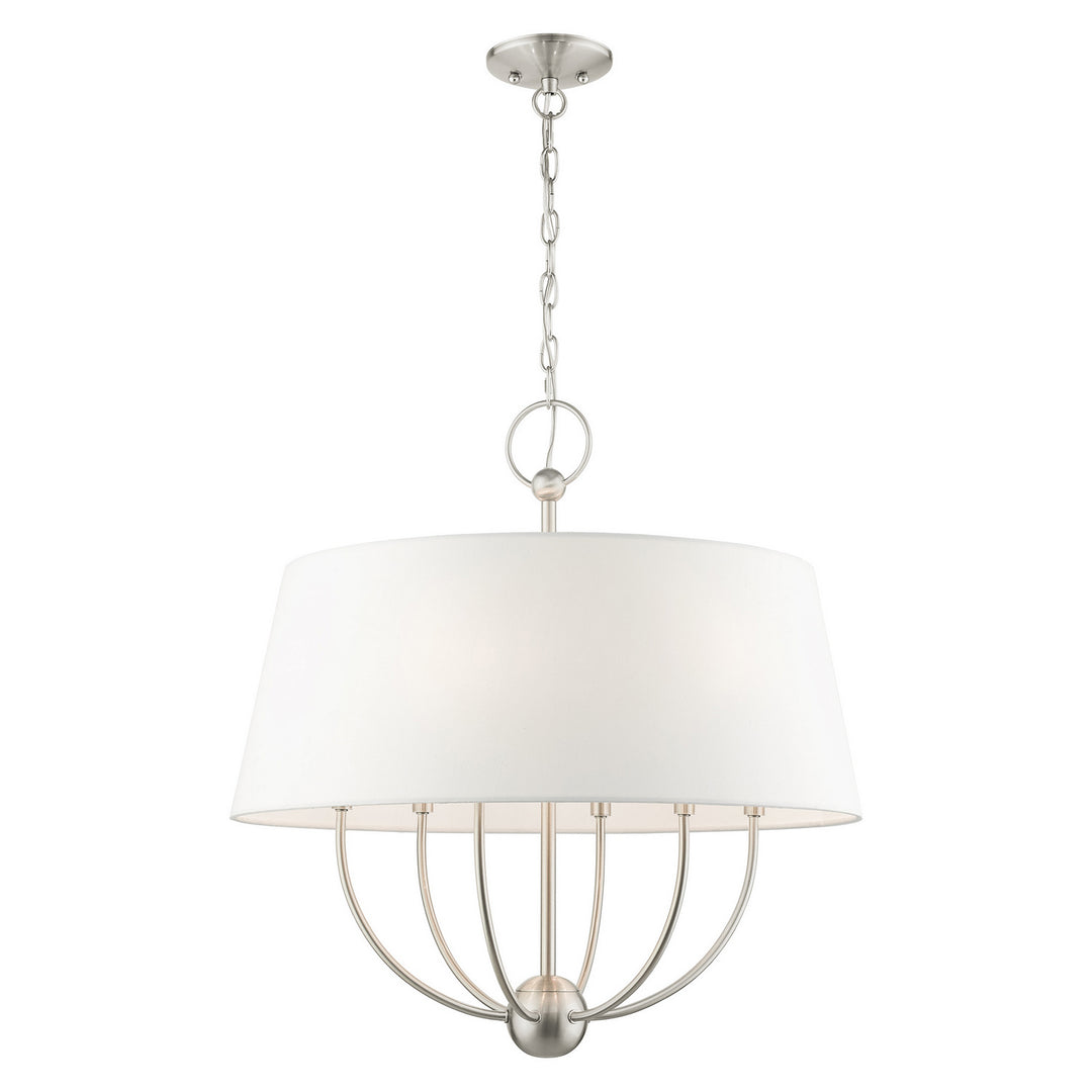 Livex Ridgecrest 49846-91 Chandelier Light - Brushed Nickel