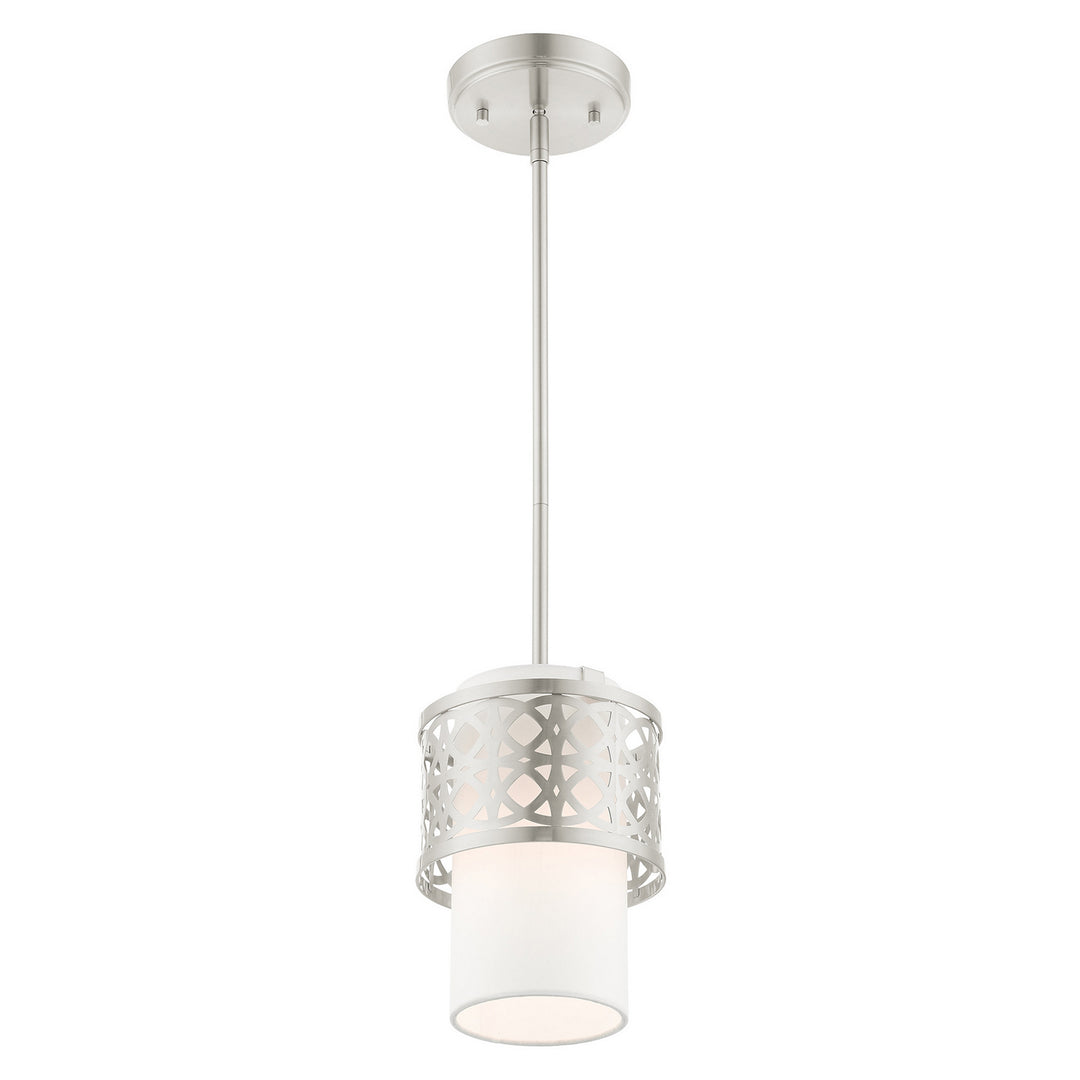 Livex Calinda 49861-91 Pendant Light - Brushed Nickel