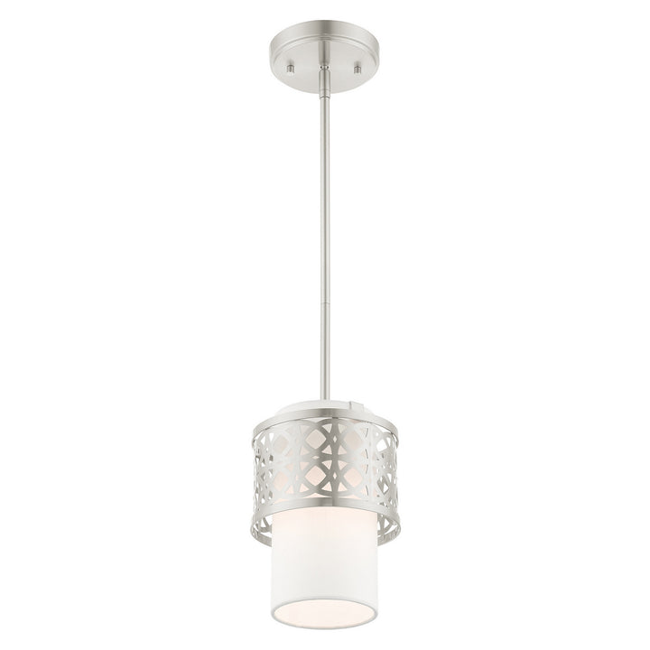 Livex Calinda 49861-91 Pendant Light - Brushed Nickel