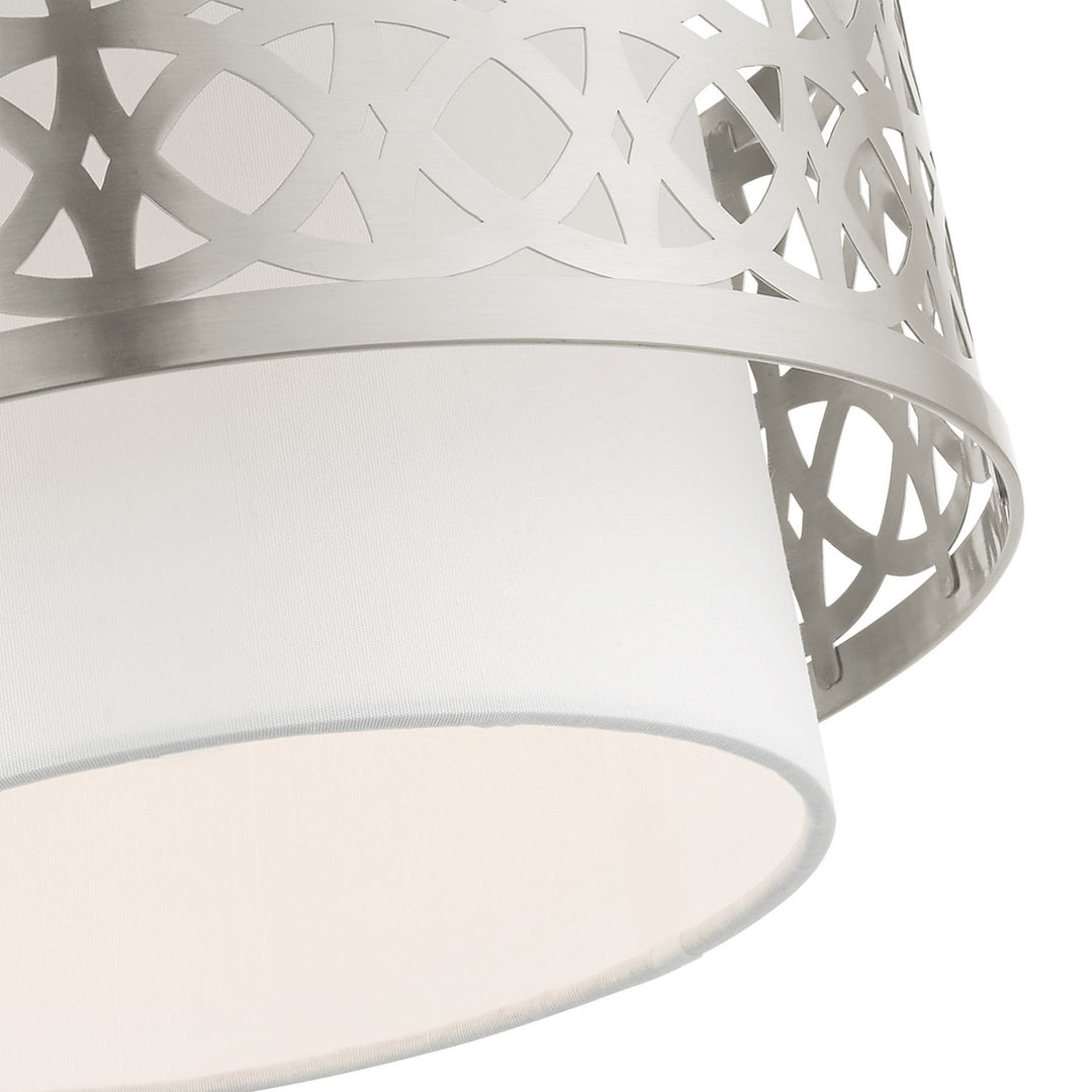 Livex Calinda 49862-91 Ceiling Light - Brushed Nickel