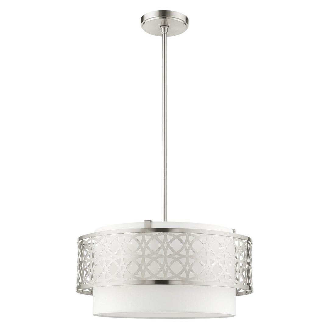 Livex Calinda 49865-91 Pendant Light - Brushed Nickel