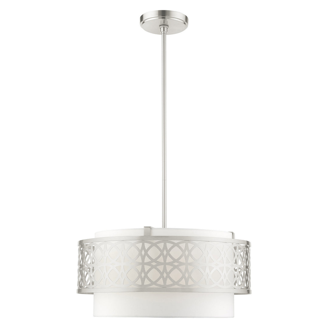 Livex Calinda 49865-91 Pendant Light - Brushed Nickel