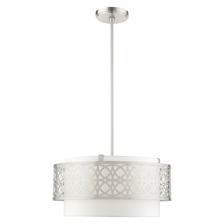 Livex Calinda 49865-91 Pendant Light - Brushed Nickel