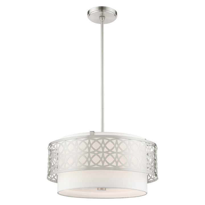 Livex Calinda 49865-91 Pendant Light - Brushed Nickel