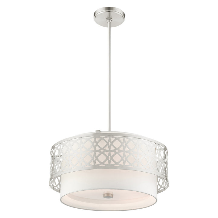 Livex Calinda 49865-91 Pendant Light - Brushed Nickel